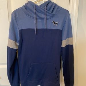 Cowl neck varsity PINK hoodie